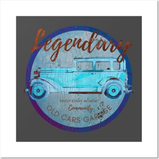 Vintage old cars t-shirt Posters and Art